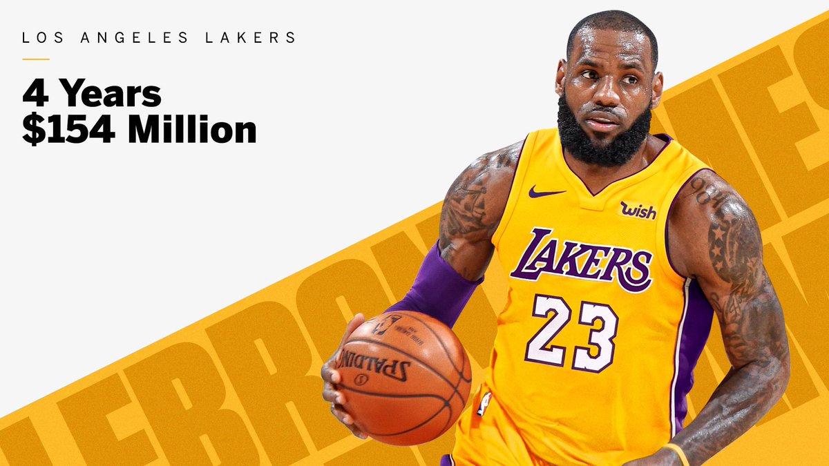 LeBron James Signs With The Los Angeles Lakers