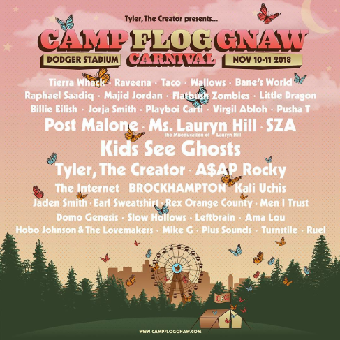 Camp Flog GNAW Carnival 2018 Lineup