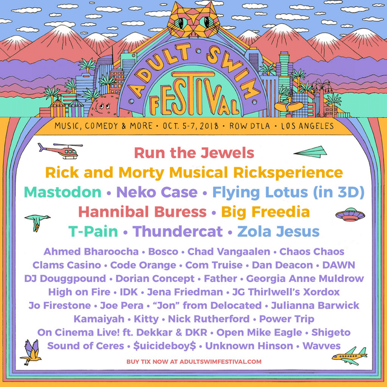 First Ever Adult Swim Festival Full Lineup