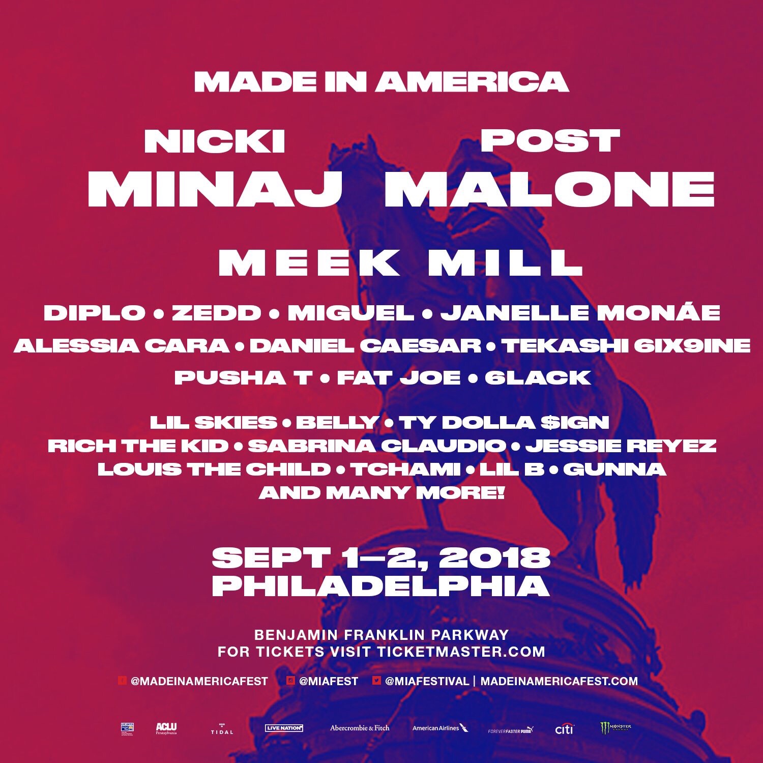 Made In America 2018 New Lineup · inThrill