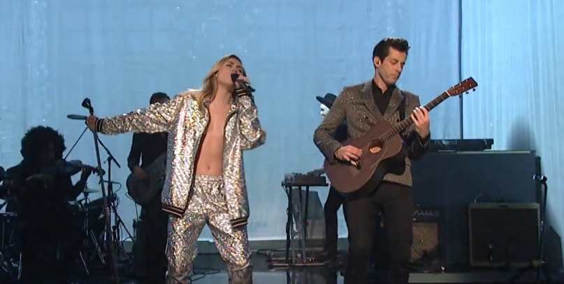Miley Cyrus & Mark Ronson Live on Saturday Night Live
