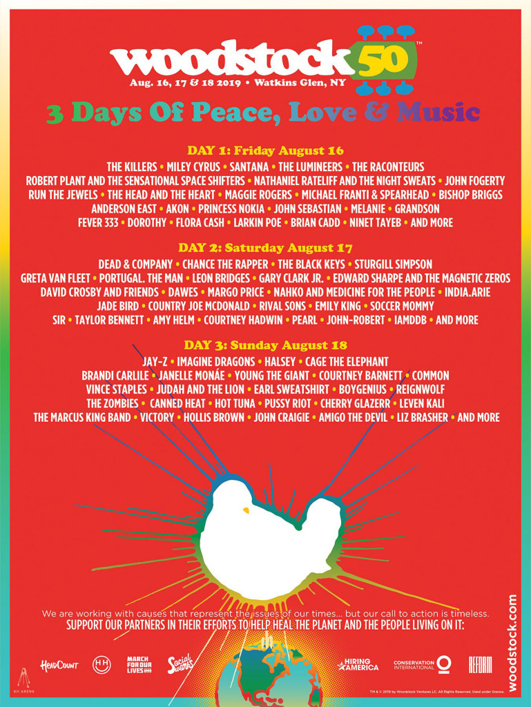 Woodstock 50 Full Lineup Is Here