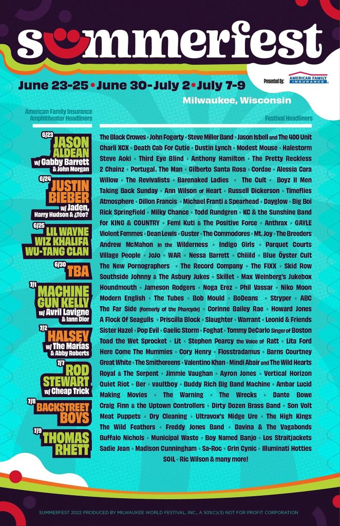 Summerfest Lineup