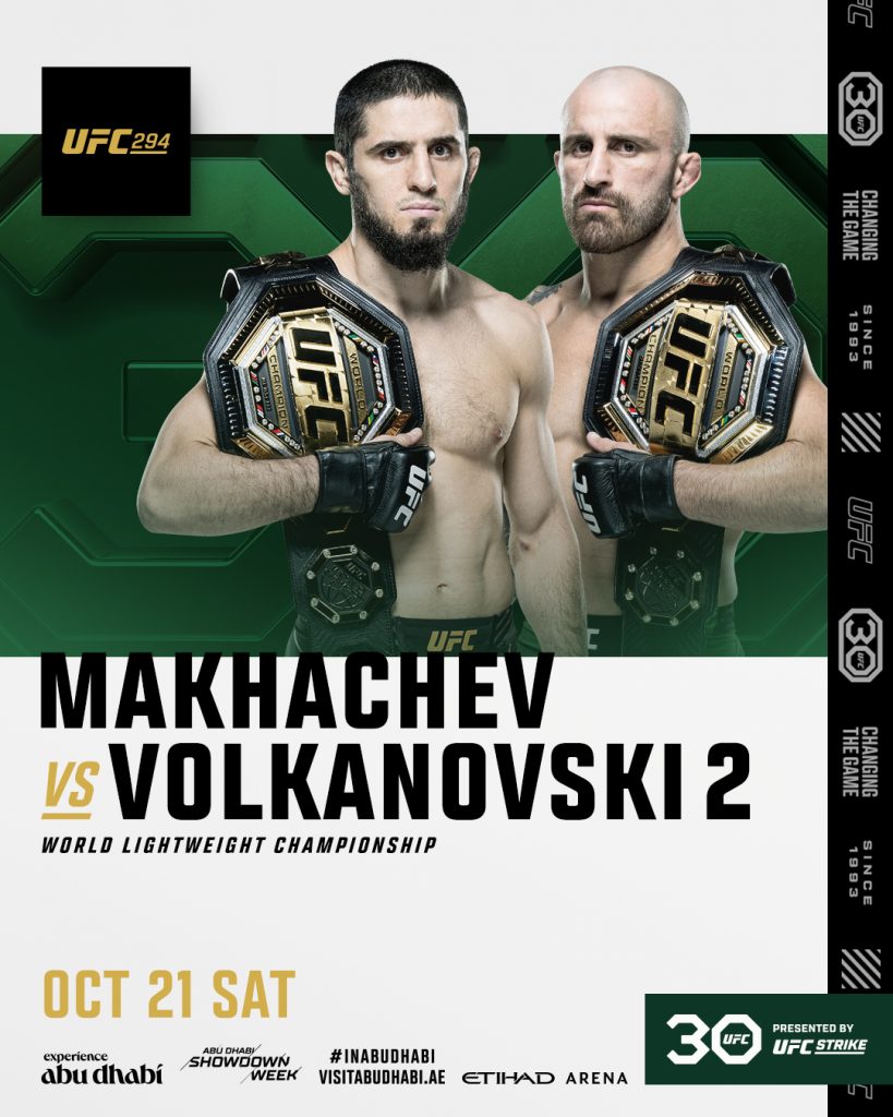 Makhachev vs Volkanovski 2 Poster