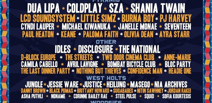 Glastonbury Official Lineup