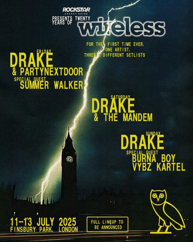 Drake 2025 Wireless Festival