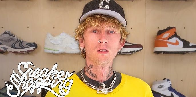 mgk sneaker shopping debut