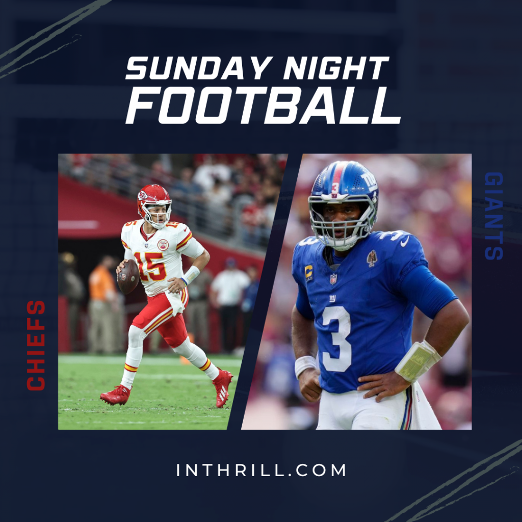 Chiefs vs Giants Sunday Night Football