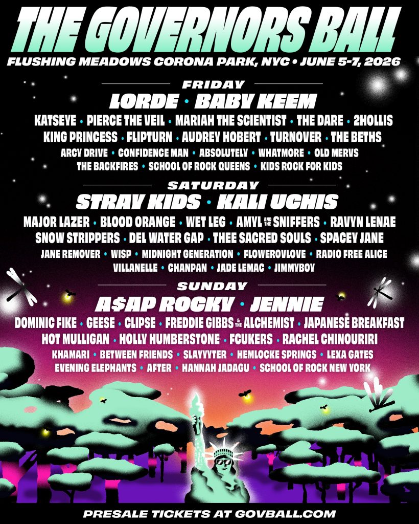 2026 The Governors Ball Lineup