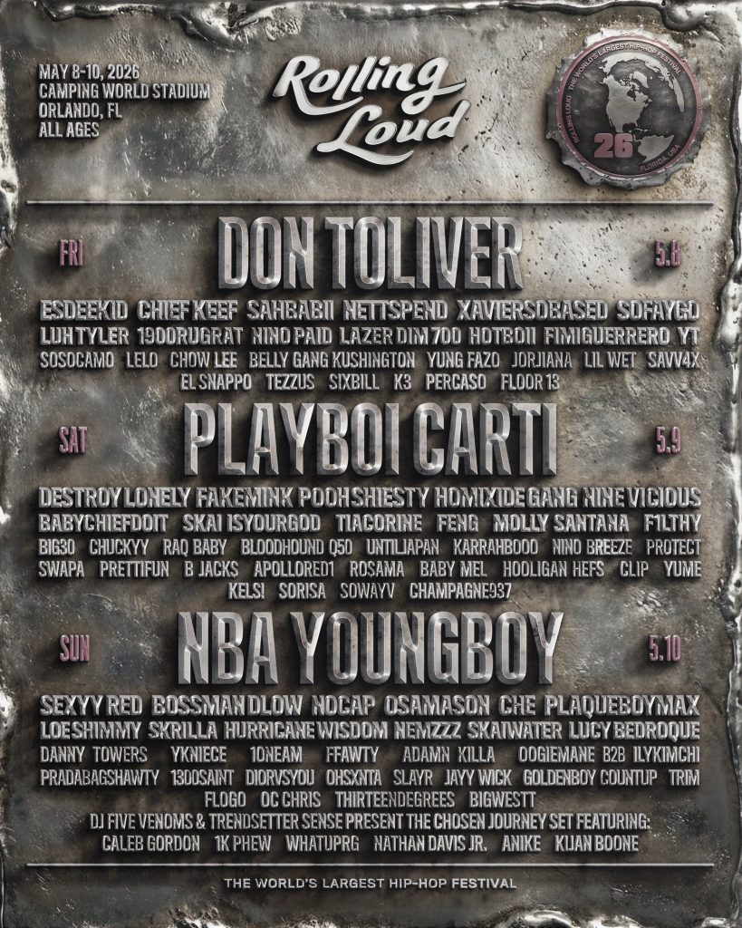 Rolling Loud Orlando 2026 Official Lineup