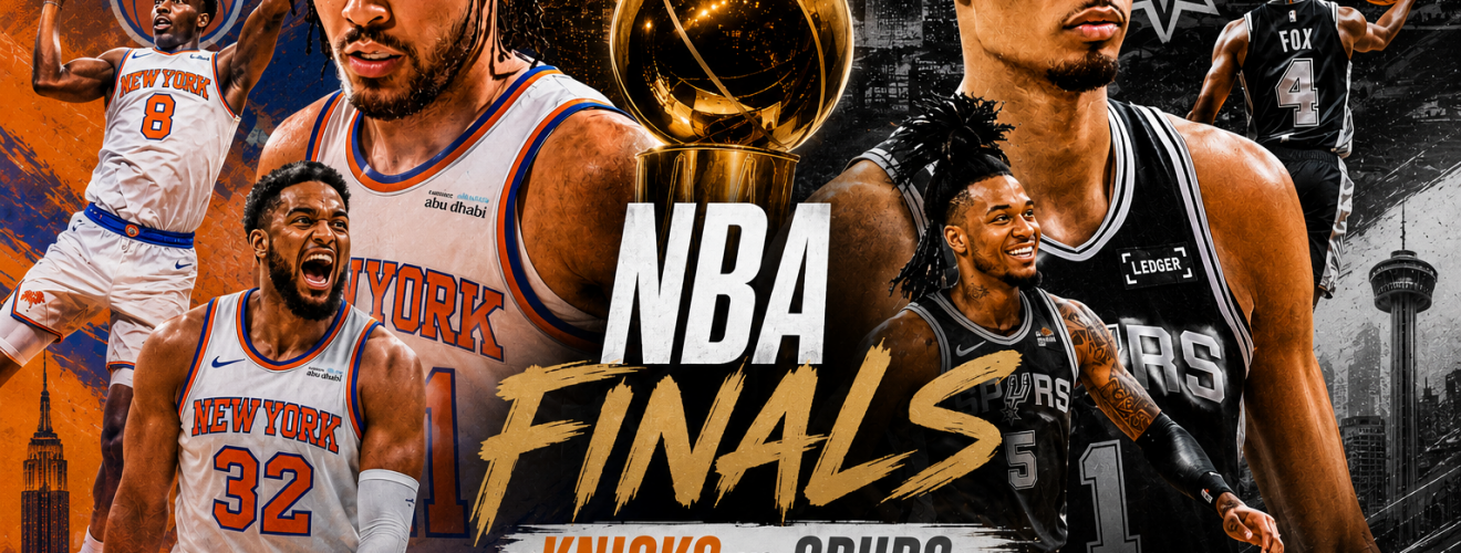 Knicks vs Spurs 2026 NBA Finals inThrill Poster