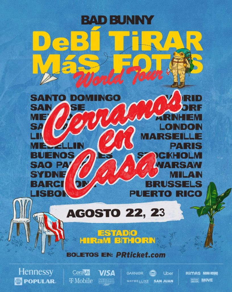 Bad Bunny 'Debí Tirar Más Fotos' Puerto Rico final shows poster