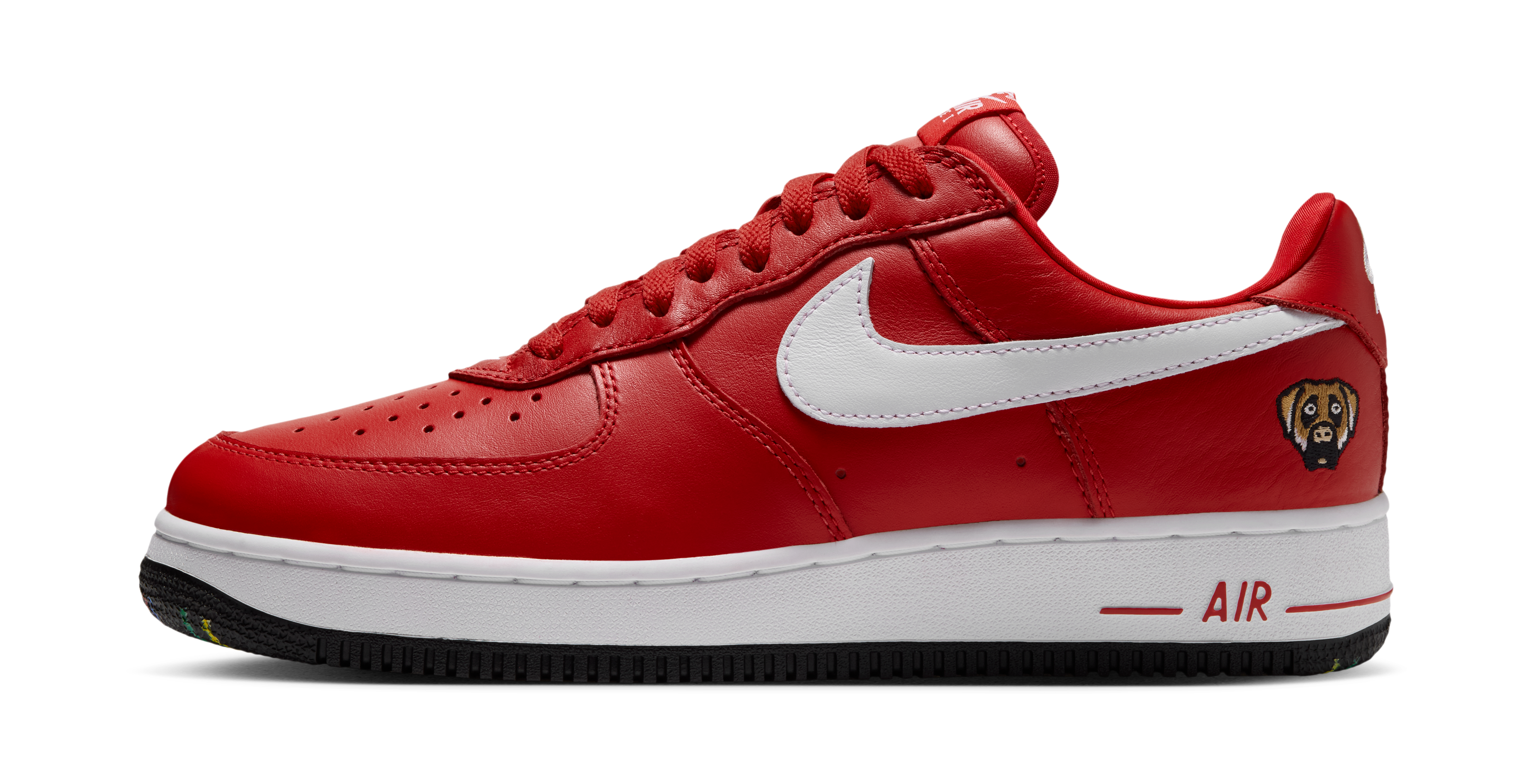 Victor Victor x Nike Air Force 1 "University Red" side view inside 2